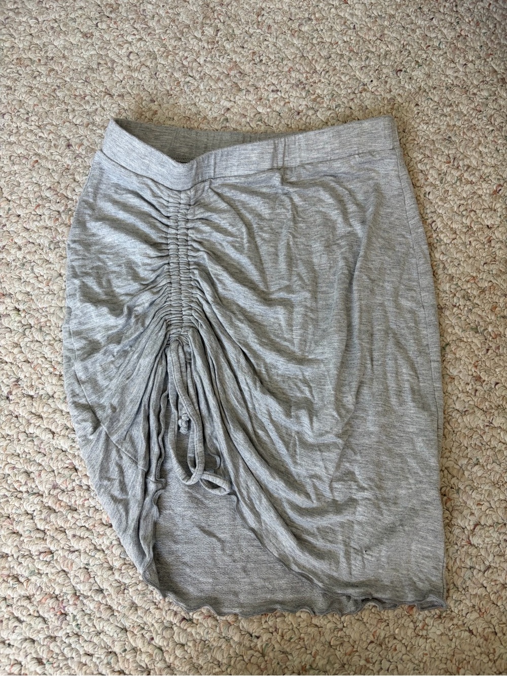 Gray mini skirt